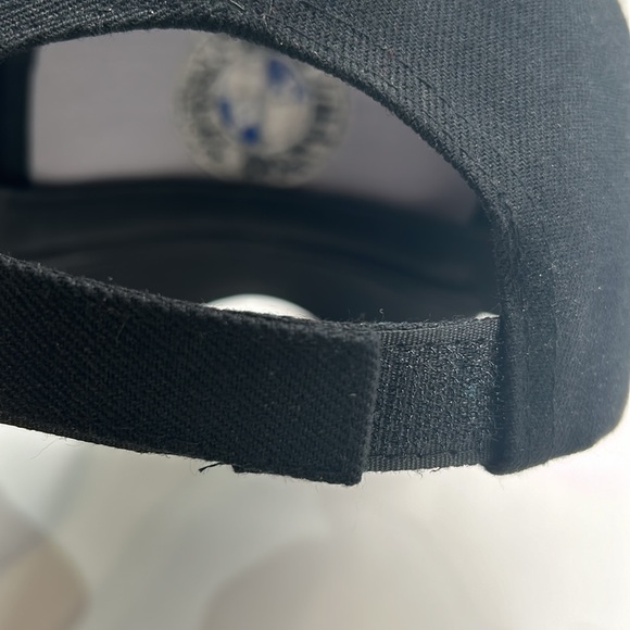 BMW Black Baseball Style Hat With Stitched Logo Adjustable OS Velcro Closure - Picture 9 of 12